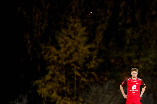 Christian Rismark of Brann looks dejected