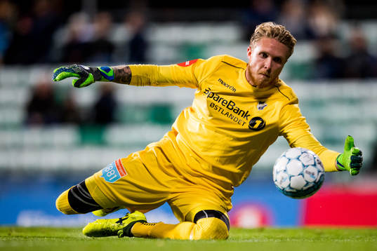 Goalkeeper Robert Marcus Sandberg of Stabæk