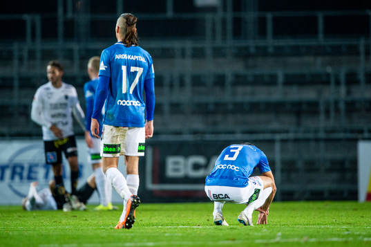 Trelleborgs Isak Jönsson och Sebastian Ohlsson deppar