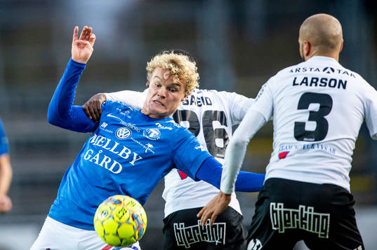Trelleborgs Freddie Brorsson mot Mohammed Saeid och Karl