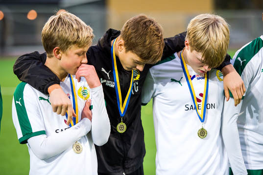 under fotbollsmatchen i U16 SM-finalen mellan Hammarby och