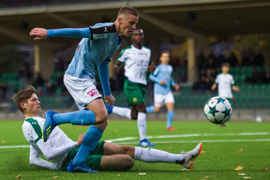Malmös Markus Brandrup och Hammarbys Ludvig Svanberg