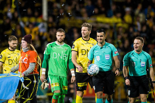 Goalkeeper Marko Maric and Frode Kippe of Lillestrøm