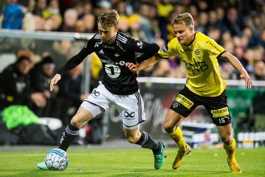 Yann-Erik de Lanlay of Rosenborg and Erik Brenden of