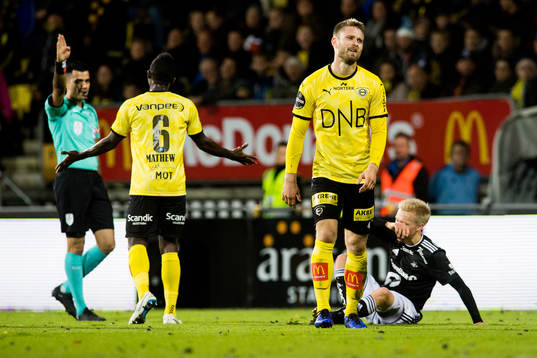 Marius Amundsen of Lillestrøm looks dejected