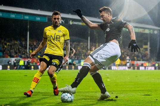 Daniel Alexander Pedersen of Lillestrøm and Nicklas