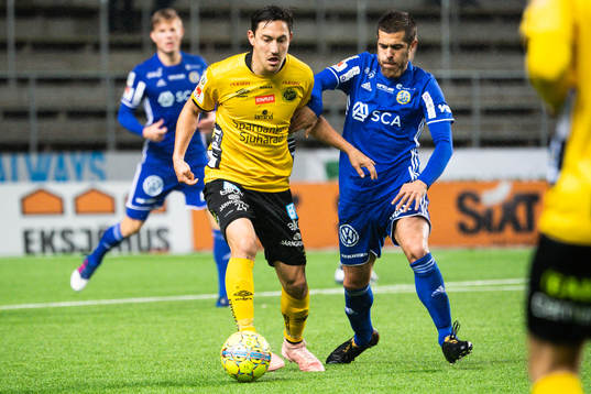 Elfsborgs Stefan Ishizaki och Sundsvalls Amaro Bahtijar