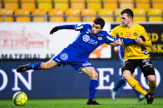 Elfsborgs Jesper Manns och Sundsvalls David Haro Iniesta