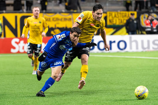 Sundsvalls David Haro Iniesta och Elfsborgs Stefan Ishizaki