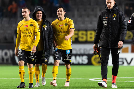 Elfsborgs Jesper Manns, Simon Lundevall och Stefan Ishizaki