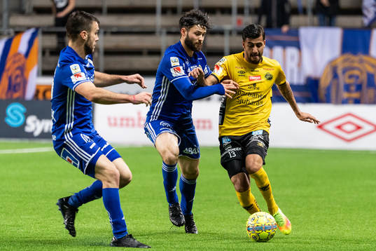 Elfsborgs Rami Kaib och Sundsvalls Jonathan Tamimi Syberg