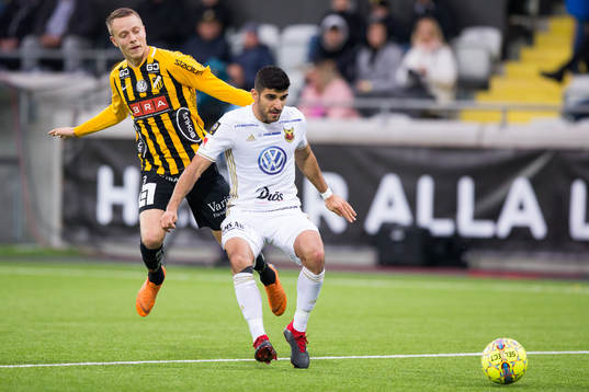 Häckens Viktor Lundberg och Östersunds Rewan Amin
