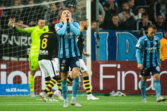 Djurgårdens Erik Johansson deppar