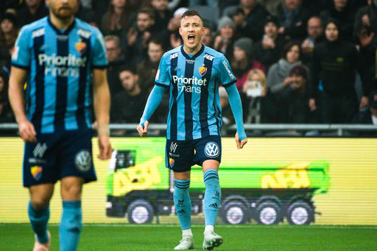 Djurgårdens Fredrik Ulvestad reagerar