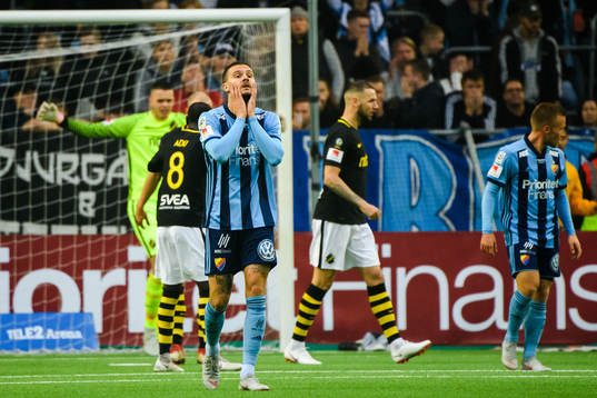 Djurgårdens Erik Johansson deppar