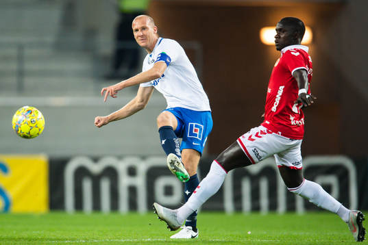 Norrköpings Andreas Johansson och Kalmars Papa Alioune