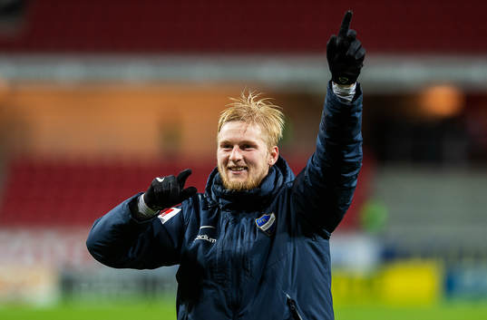Norrköpings Kalle Holmberg jublar