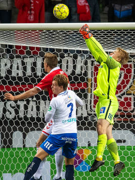 Norrköpings målvakt Isak Pettersson och Alexander