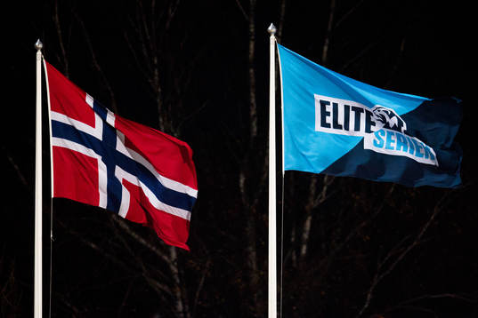 The flags of Norway and Eliteserien