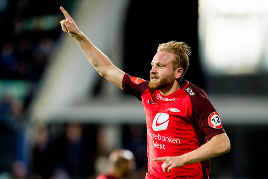 Henrik Kjelsrud Johansen of Brann celebrates