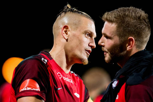 Vito Wormgoor and Gilli Rolantsson of Brann