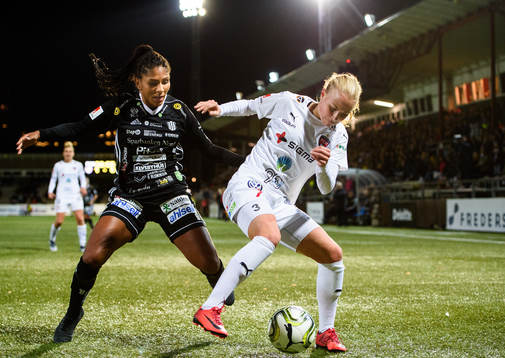 Piteås Madelen Janogy och Rosengårds Ebba Wieder
