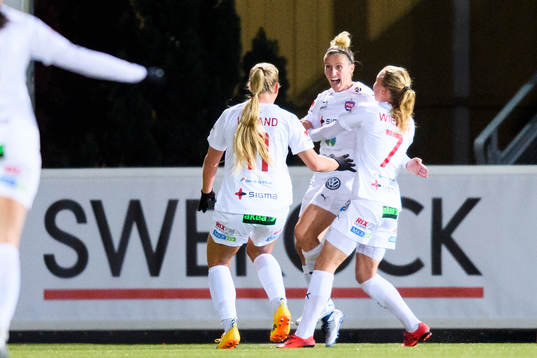Rosengårds Anja Mittag jublar