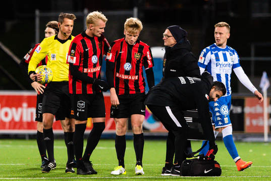 Brommapojkarnas Gustav Sandberg Magnusson får vård
