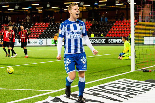 IFK Göteborgs Victor Wernersson jublar