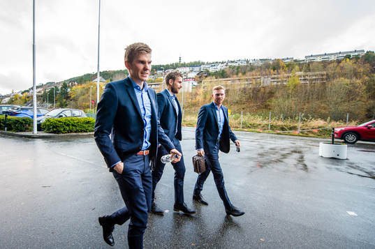 Andreas Lie, Oddbjørn Lie and Fredrik Carlsen of Aalesund