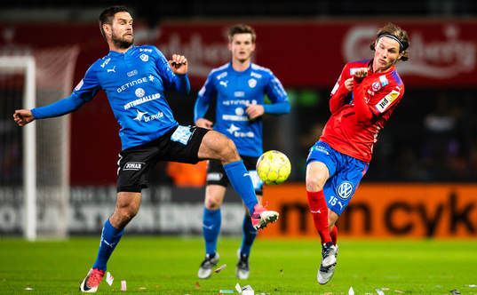 Halmstads Ivo Pekalski och Helsingborgs Max Svensson