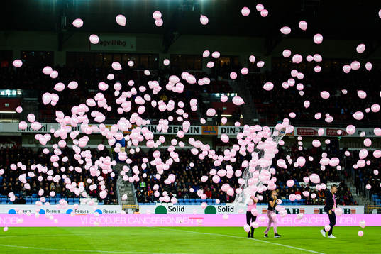 Ballonger för att hedra bröstcancer