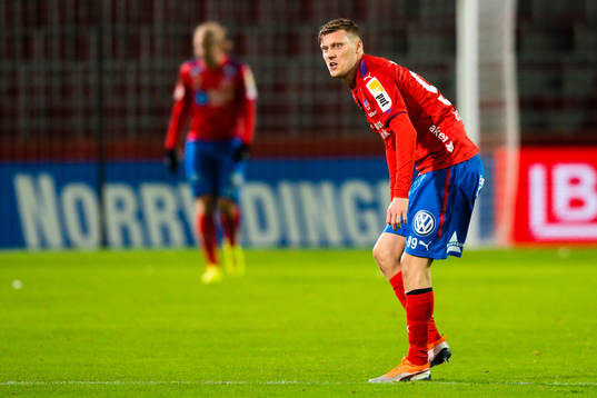 Helsingborgs Andri Runar Bjarnason deppar