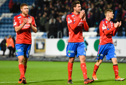 Helsingborgs Markus Holgersson, Mikael Dahlberg  och Andri