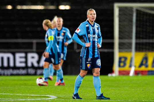 Djurgårdens Julia Spetsmark  deppar