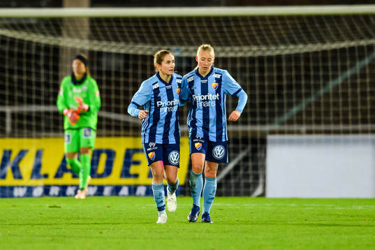Djurgårdens Julia Spetsmark  jublar