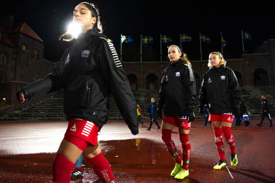 Linköpings Kosovare Asllani före fotbollsmatchen i
