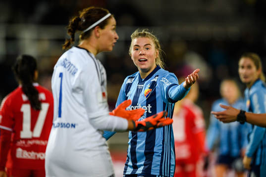 Djurgårdens Ingibjörg Sigurdadottir deppar