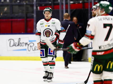 Frölundas Max Friberg deppar
