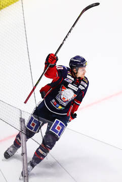 Linköpings Nick Sörensen jublar
