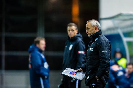Lars Bohinen, head coach of Aalesund,  looks dejected