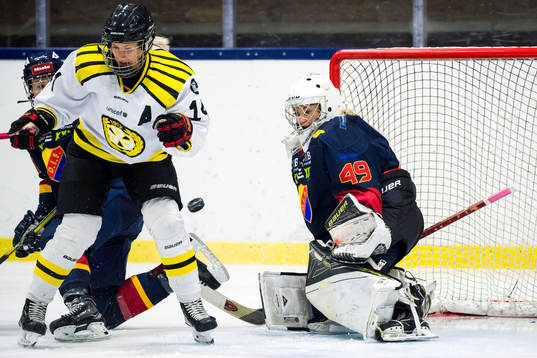 Djurgårdens målvakt Ida Boman och Brynäs Hanna Rylander