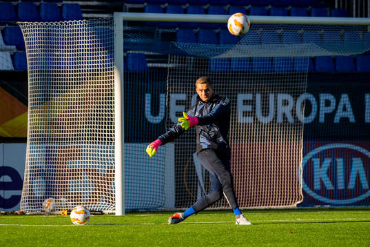 Goalkeeper Aleksandr Vasyutin of Sarpsborg 08