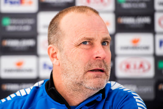Geir Bakke, head coach of Sarpsborg 08, and Joachim