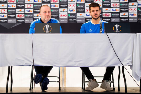 Geir Bakke, head coach of Sarpsborg 08, and Joachim