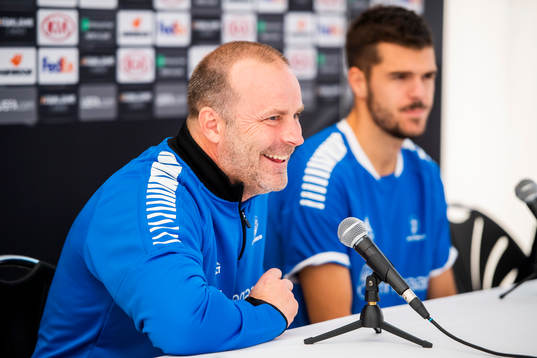 Geir Bakke, head coach of Sarpsborg 08, and Joachim