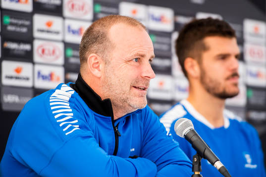 Geir Bakke, head coach of Sarpsborg 08, and Joachim