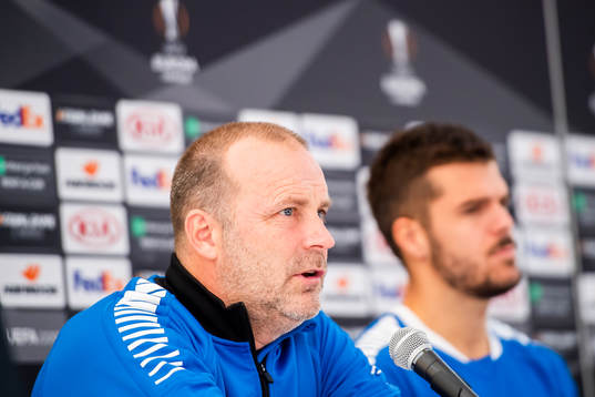 Geir Bakke, head coach of Sarpsborg 08, and Joachim