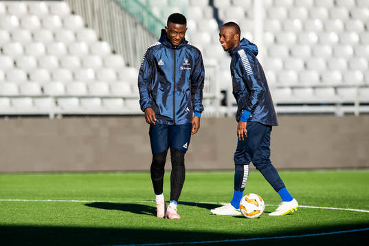 Muhammed Usman Edu and Sulayman Bojang of Sarpsborg 08