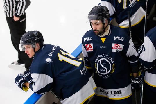 Skärgårdens hockeys Denis Klecka och Ivan Hodulov
